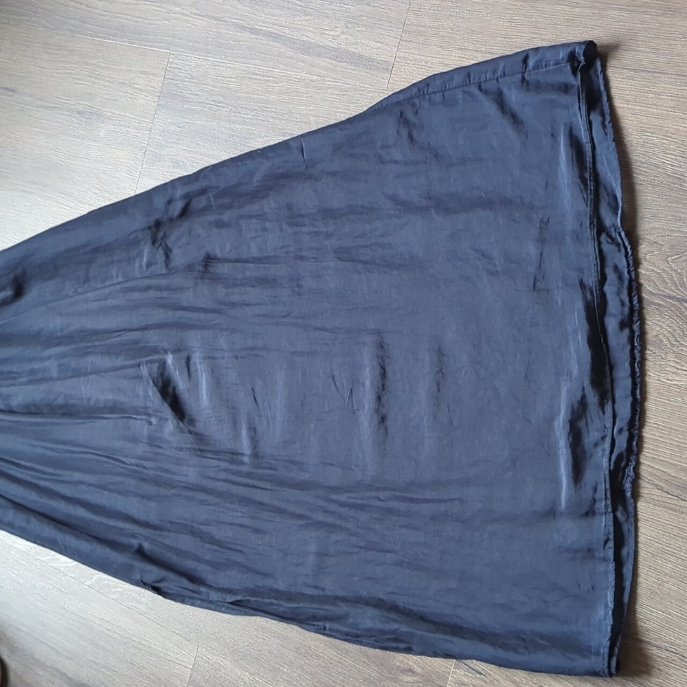 Athleta Molokai Strapless Maxi Eyelet Silk-Blend in Navy Blue Dress in Small - Picture 10 of 11
